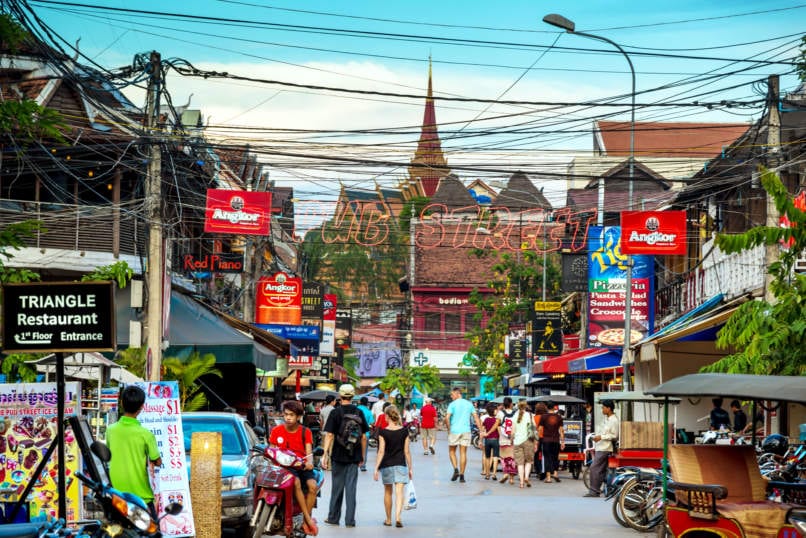 Downtown Siem Reap, Cambodia